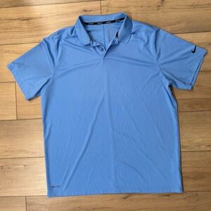Nike Dri-Fit Men's Polo Golf Shirt athletic xxl 2XL blue